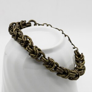 Brass Half Byzantine Chainmail Bracelet