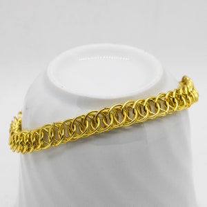 18k Gold Plated Half-Persian 4-in-1 Chainmail Bracelet