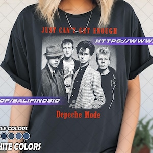 Depeche Mode Band Unisex T-Shirt - Speak & Spell Album Tee - Rock Music Band Shirt  Merch - Just Can&#39;t Get Enough