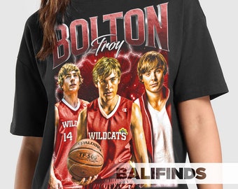 TROY BOLTON High School Musical Heroes Unisex T-Shirt - Retro Troy Bolton Graphic Tee - TV Series Shirt - Troy Bolton Merch