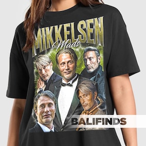 MADS MIKKELSEN Danish Actor Unisex T-Shirt - Retro Mads Mikkelsen Graphic Tee - TV Series Shirt - Mads Mikkelsen Merch