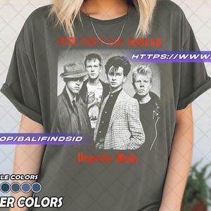 Depeche Mode Band Unisex T-Shirt - Speak & Spell Album Tee - Rock Music Band Shirt  Merch - Just Can&#39;t Get Enough