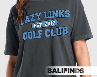 Camiseta unisex con identificación del club de golf Lazy Links