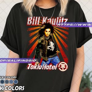 BILL KAULITZ Singer-Songwriter Unisex T-shirt, Tokio Hotel merch, Bill Kaulitz - Tokio Hotel Poster Design Graphic tee gift