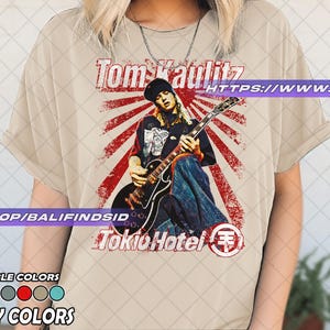 Tom Kaulitz Guitarist Unisex T-shirt, Tokio Hotel merch, Tom Kaulitz - Tokio Hotel Poster Design Graphic tee gift