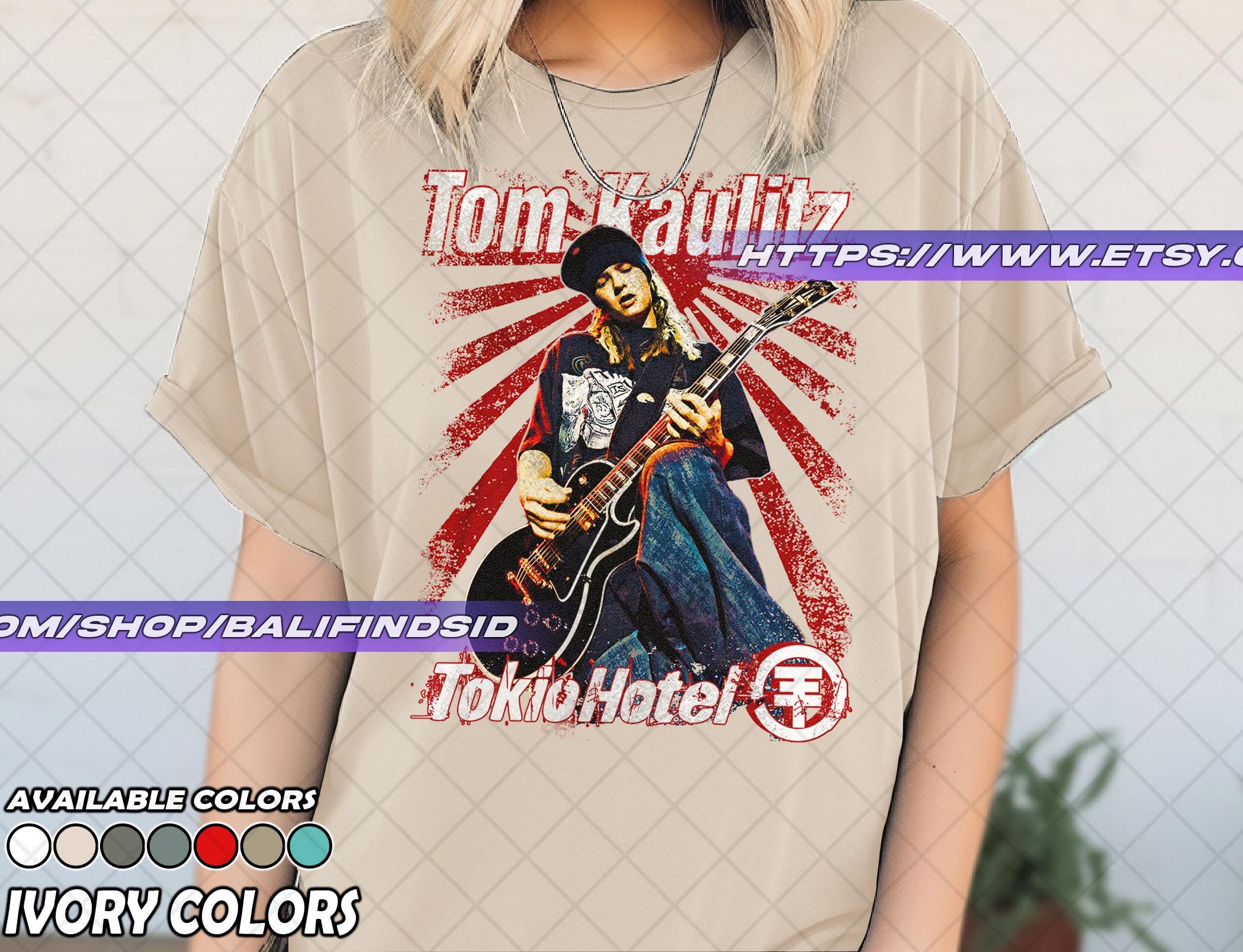Tom Kaulitz Guitarist Unisex T-shirt, Tokio Hotel Merch, Tom