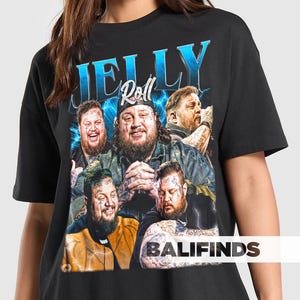 JELLY ROLL Unisex T-Shirt - Retro Jelly Roll Musik Grafik Tee - Musik Shirt