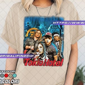 TOKIO HOTEL Musical Band Unisex T Shirt, Tokio Hotel merch, Tokio Hotel Poster Design Graphic tee