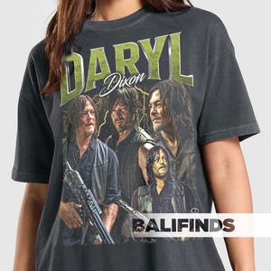 DARYL DIXON Walking Dead Unisex T-shirt - Retro Daryl Dixon Graphic Tee - TV-serie T-shirt - Daryl Dixon Merchandise ID