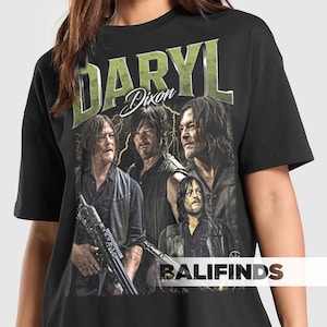 DARYL DIXON Walking Dead Unisex T-Shirt - Retro Daryl Dixon Graphic Tee - TV Series Shirt - Daryl Dixon Merch