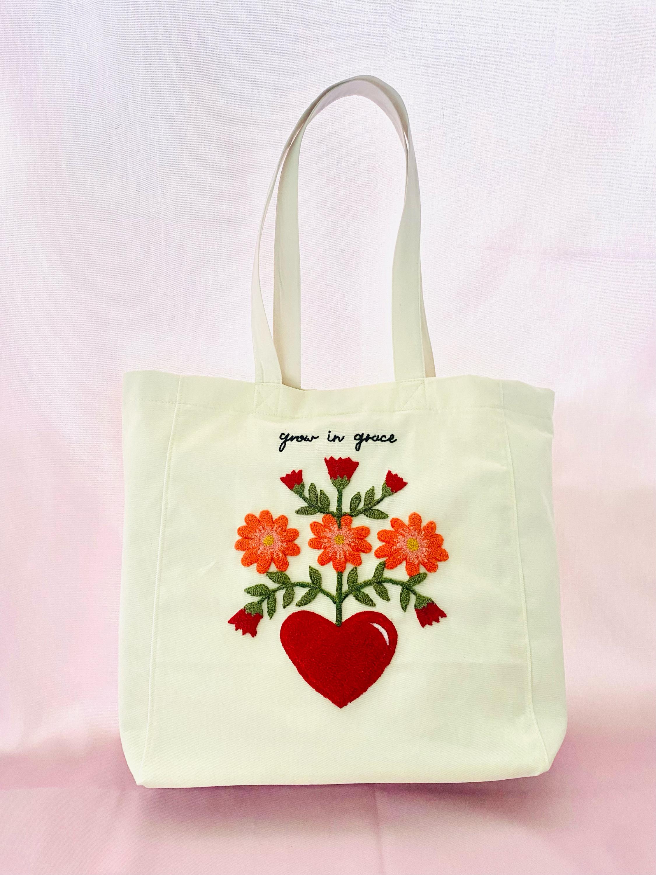 【BAON】Mintico Embo Embroidery Tote Bag Embroidery Tote Bag - Etsy
