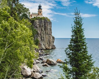 Split Rock Lighthouse, Minnesota, Color and Black & White