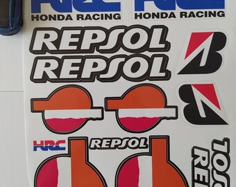 Details about   Repsol Vinyl Decal Sticker Honda Repsol Sponsor 8105-0119