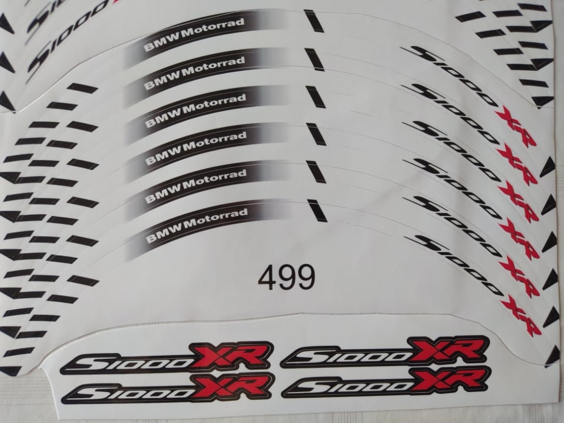 BMW S1000XR Motorcycle Wheel Decals Rim Stickers Stripes Etsy UK