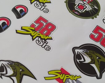 X4 Adesivi Marco Simoncelli 58 Vinile Moto GP
