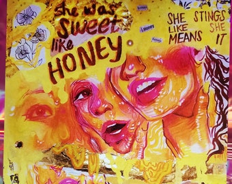sweet like HONEY // halsey iichliwp pearlescent iridescent print