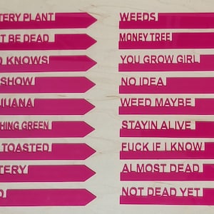 18 Funny Acrylic Garden Stakes