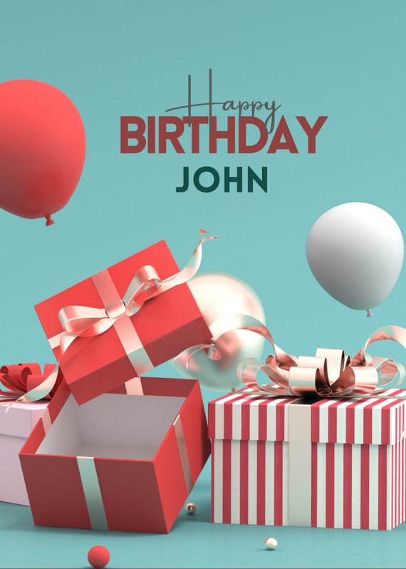 Printable Birthday Card Virtual Birthday Card Printable Kids Etsy