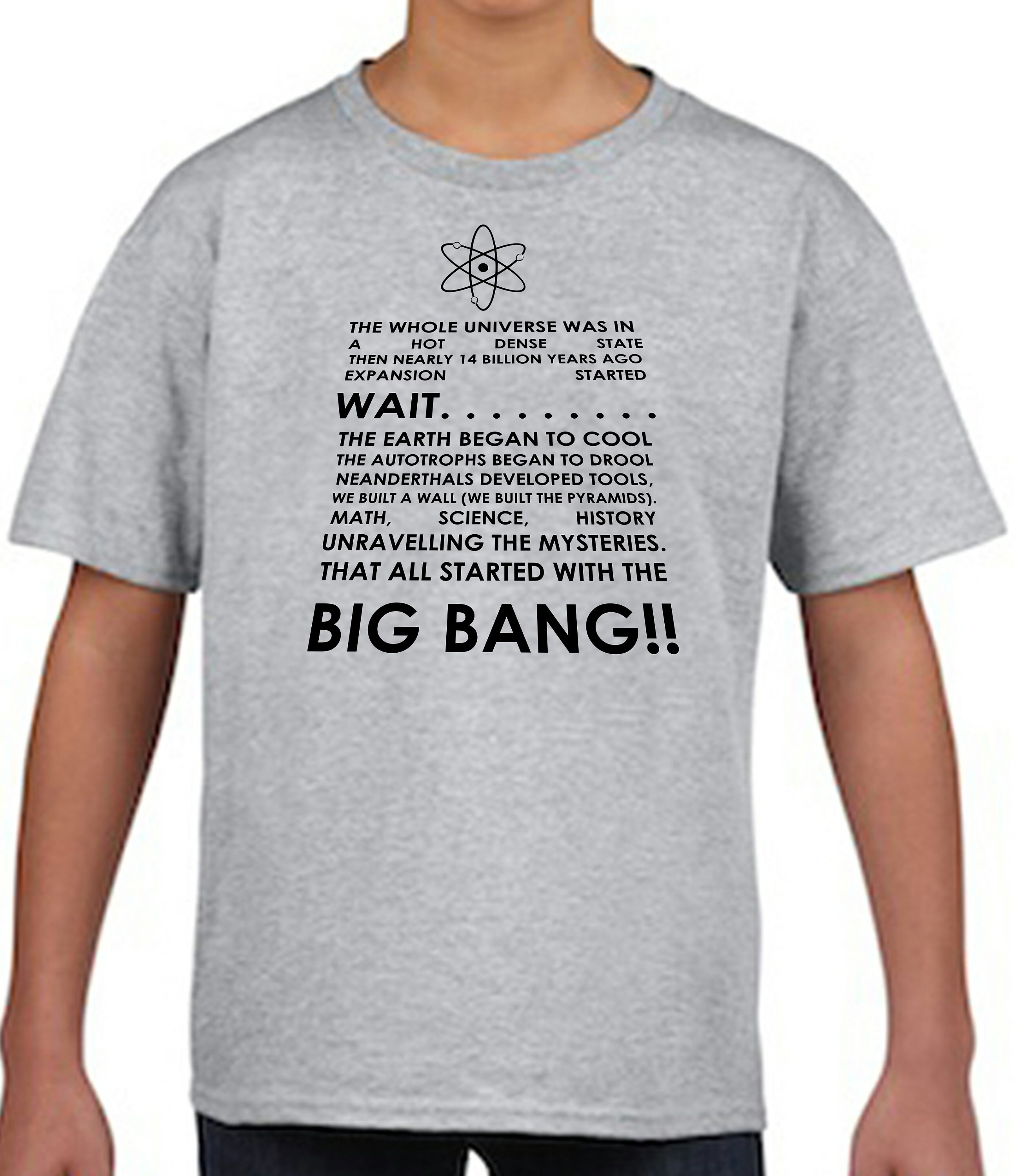 The Big Bang Theory Lyrics Childrens Tshirt Etsy