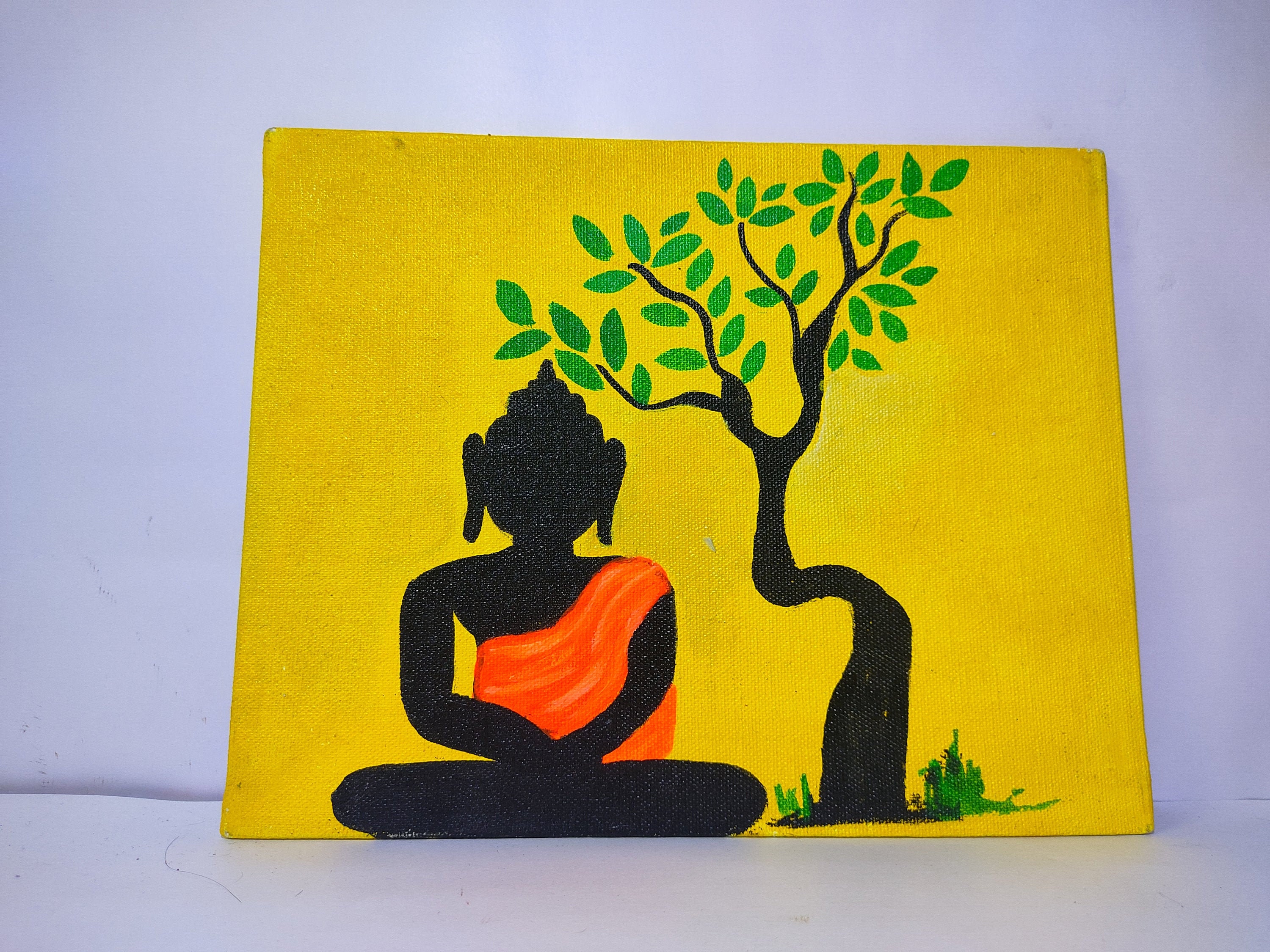 Mini Canvas Buddha Painting