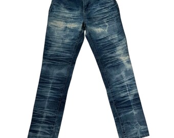 Vintage DSQUARED2 Distressed Claw Mark Jeans W30 Italy Y2K Faded Denim