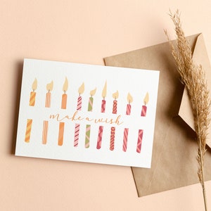 make a wish | Geburtstag | Glückwunsch | Karte | Glückwunschkarte | Geschenk | Wünschen | Wünsch dir was