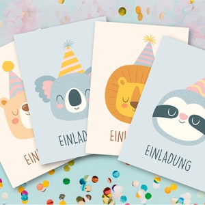 Einladungskarte | Geburtstagskarte | Geburtstag | Karte | Postkarte | Einladung | Kindergeburtstag | Feiern | Kinder