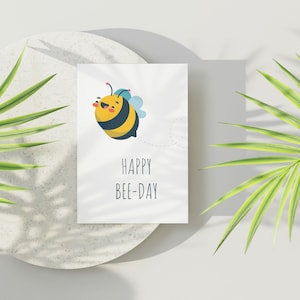 Happy Bee-Day | Geburtstag | Glückwunsch | Karte | Glückwunschkarte | Geschenk | Happy Birthday | Biene