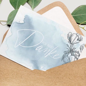Danke für alles | Karte | Danke | Thank you | dankbar