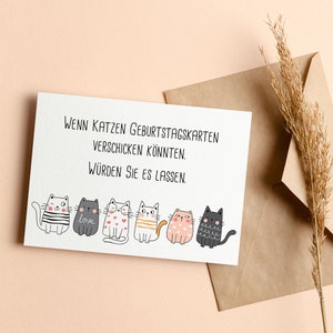 Geburtstagskarte | Glückwunschkarte | Geburtstag | | Happy Birthday | Alles Gute | Karte | Katze | Katzen | Cats | Catlover