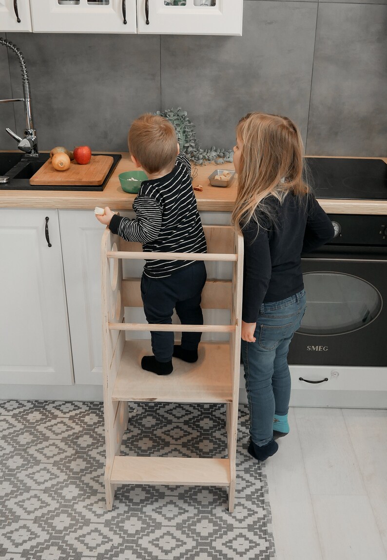 Kitchen Helper / Kids Step Stool / Toddler Steep Stool / Etsy