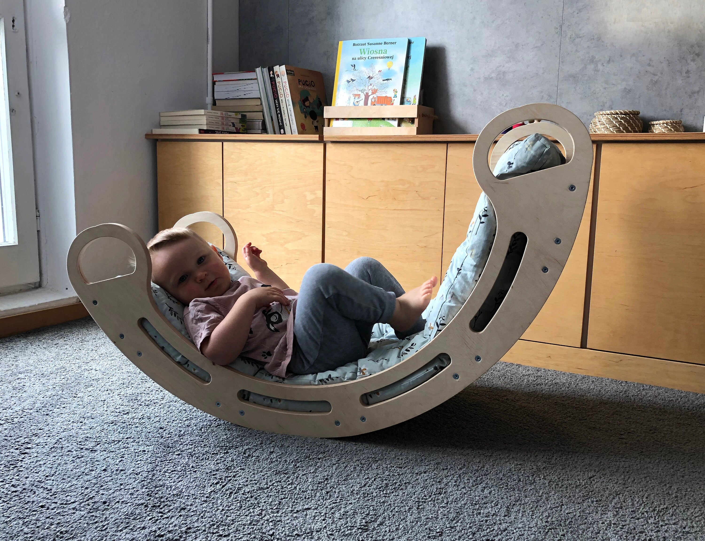 Wooden Rocker Toy For Toddler Rocker Montessori Baby Play Etsy