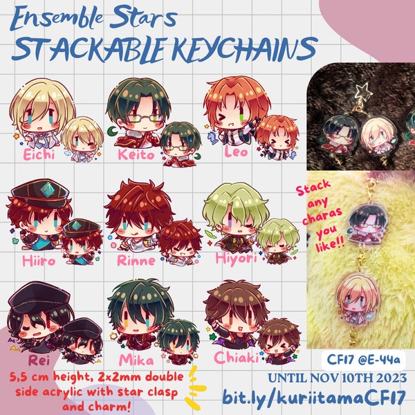 Ensemble Stars Stackable Keychains