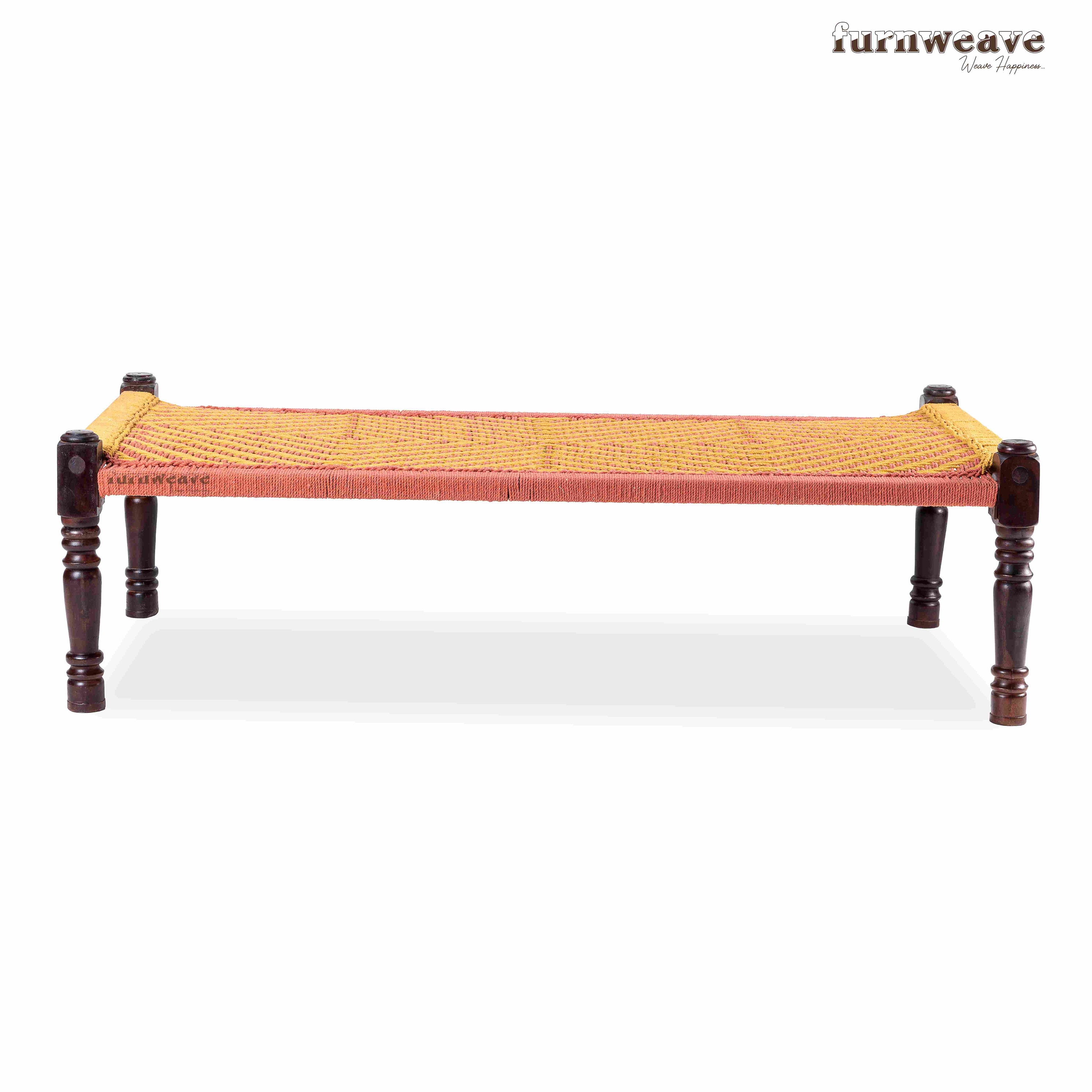 Furnweave Wooden Handwoven Charpai Bed Village Khatiya Etsy UK