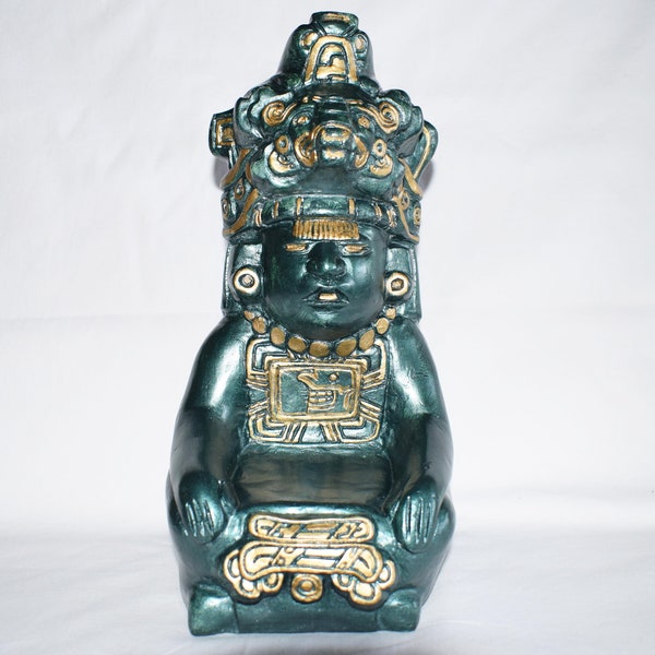 Azteken Figur Maisgott Cinteotl Maya Statuette Inka Präkolumbische Statuette Aztec Mythologie Südamerika Mann Statue Totem Statue