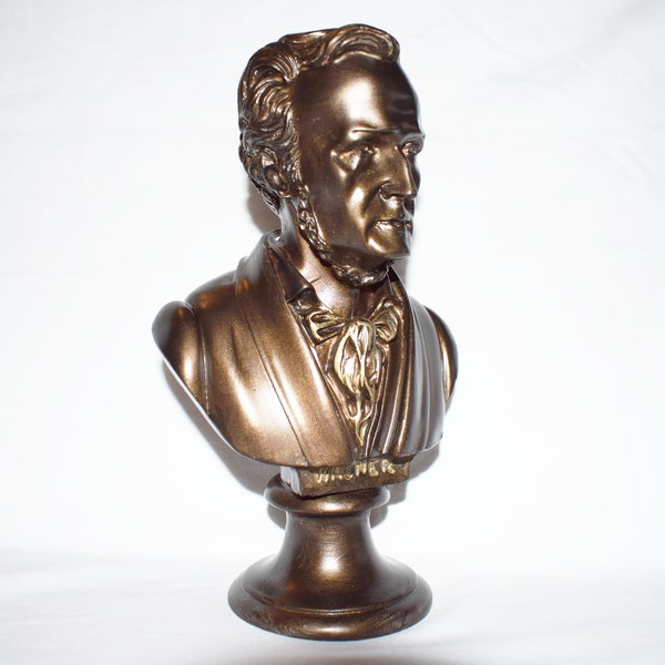 Wilhelm Richard Wagner Büste Skulptur Statuette Figur Komponist Dichter Dramatiker Musiker