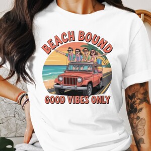 Girls Beach Weekend T-Shirt, Summer Road Trip Tee, Ladies Weekend Tee, Fun Beach Shirt, Retro Style Beach Tee, Girls Weekend
