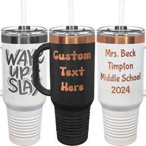 Customized Ion Plated Tumblers, 2X Better Insulation, Custom Tumblers with Laser Engraving Perfection, Drinkware for Gifts, Holidays