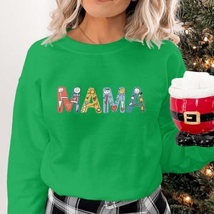 Camiseta gráfica de mamãe, camiseta fofa para a família, design de letras coloridas, camiseta Mom Life, camiseta fofa de mamãe, presente para mamãe, camiseta gráfica de mamãe, presentes de camiseta de mamãe