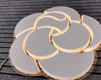 Aangepast bord met achtergrondverlichting | Logobord met achtergrondverlichting | Aangepast zakelijk bord | LED-lichtbak met achtergrondverlichting | 3D metalen bord | Aangepast bordlogo | Bord spakliniek