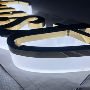 Custom Backlit Sign | Backlit Logo Sign | Custom Business Sign | LED Light Box Backlit | 3D Metal Sign | Custom Sign Logo | Reception Sign