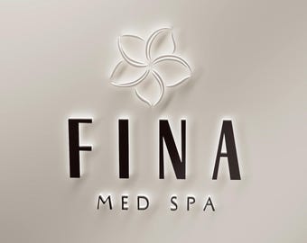 Aangepast bedrijfslogobord, aangepast lasergesneden bedrijfsbord, LED Spa Salon-bord, 3D-bord met metalen achtergrondverlichting, lasergesneden bord, logobord voor bedrijven