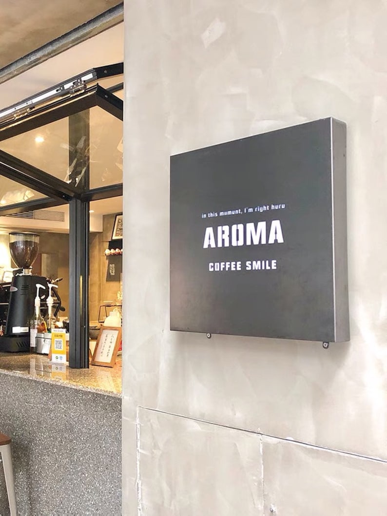 Custom Logo Signcustom Lightboxled Backlit Lightboxacrylic Etsy