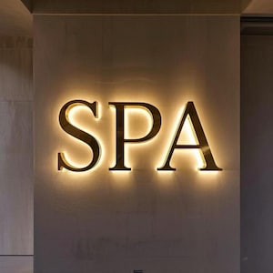 Custom Backlit Sign | Backlit Logo Sign | Custom Business Sign | LED Light Box Backlit | 3D Metal Sign | Custom Sign Logo | Spa Clinic Sign