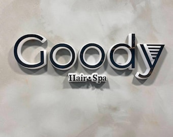 Custom Metal Backlit Business Sign, 3D Office Logo, Salon & Spa Decor