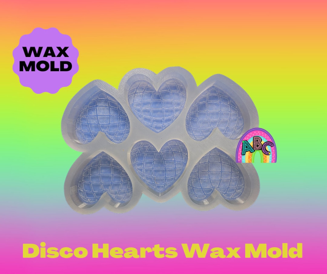 Disco Heart Wax Melt Mold Wax Tart Mold 6 Cavity Etsy