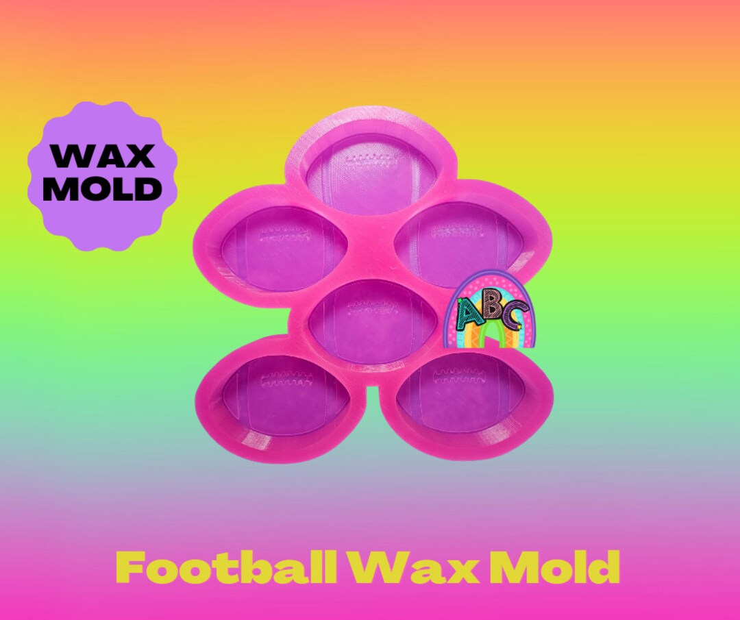 Football Wax Melt Mold Wax Tart Mold 6 Cavity Etsy