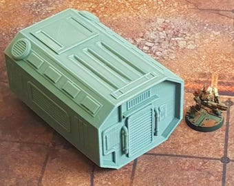 Cápsula de habitación Off World - Terreno de juego de guerra de 28/32 mm - Sin pintar