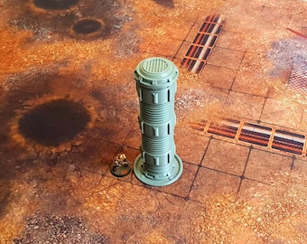 Torre generadora de plasma - Terreno de juego de guerra a escala de 32 mm/28 mm - Impresión 3D