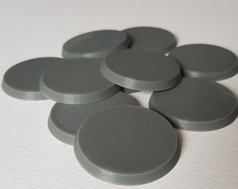 Bases de 40 mm para miniaturas de juegos de guerra y juegos de rol de mesa - Juego de 10